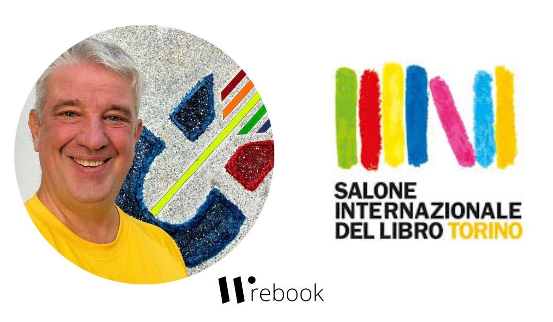 Arvedo Arvedi at the Turin Book Fair with his book “Corporate Art”