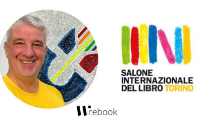 Arvedo Arvedi at the Turin Book Fair with his book “Corporate Art”